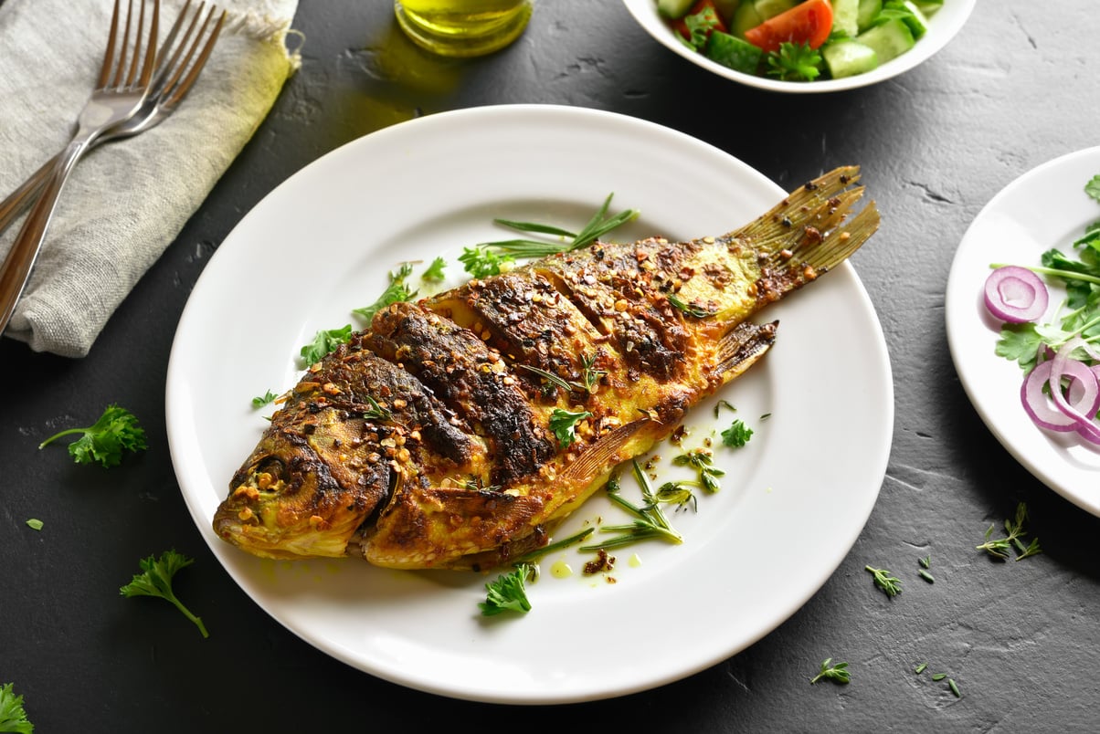 Grilled fish